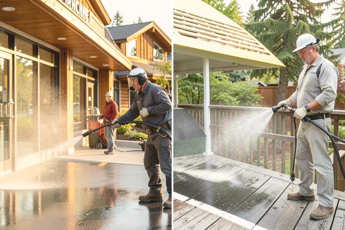 Exterior Stairs Cleaning in Algona, King County, WA - Clear debris and inspect steps for damage