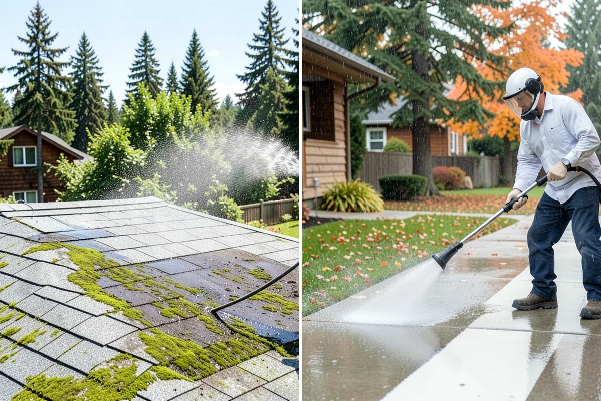 Exterior Stairs Cleaning in Arlington, Snohomish County, WA - Clear debris and inspect steps for damage