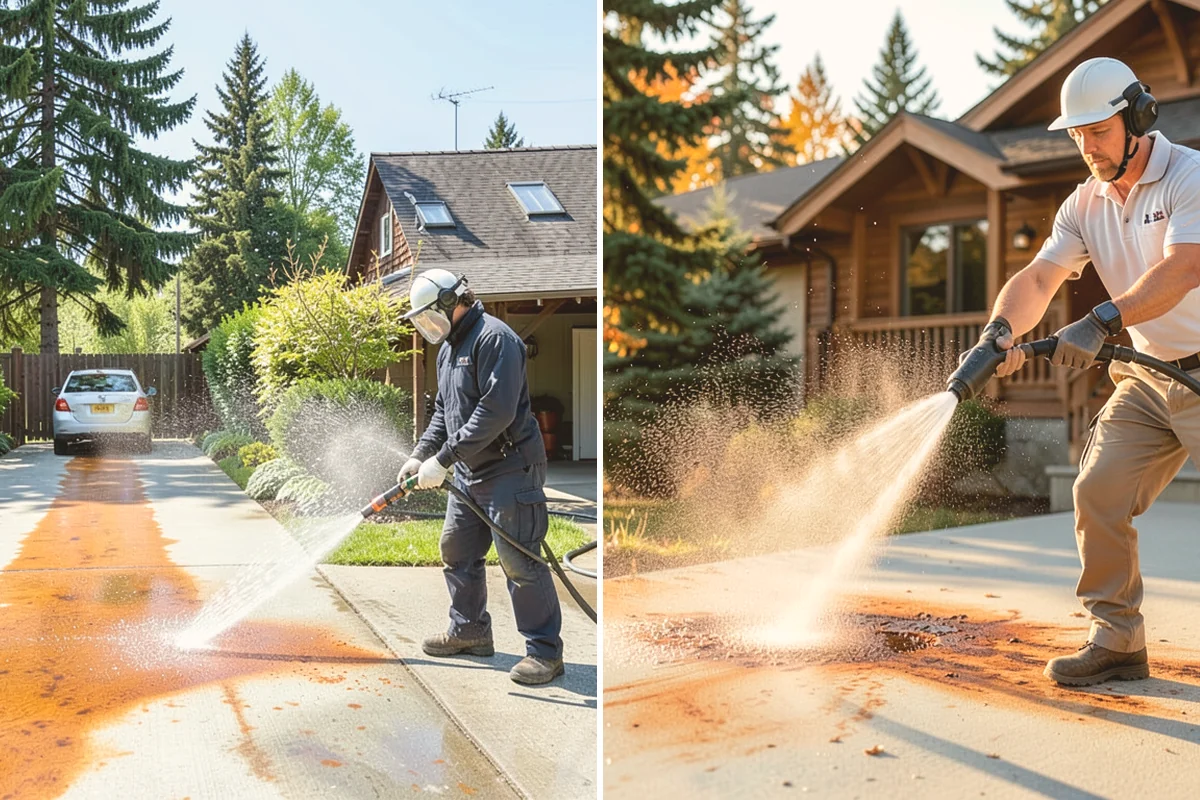 Exterior Stairs Cleaning in Bothell, King County, WA - Clear debris and inspect steps for damage