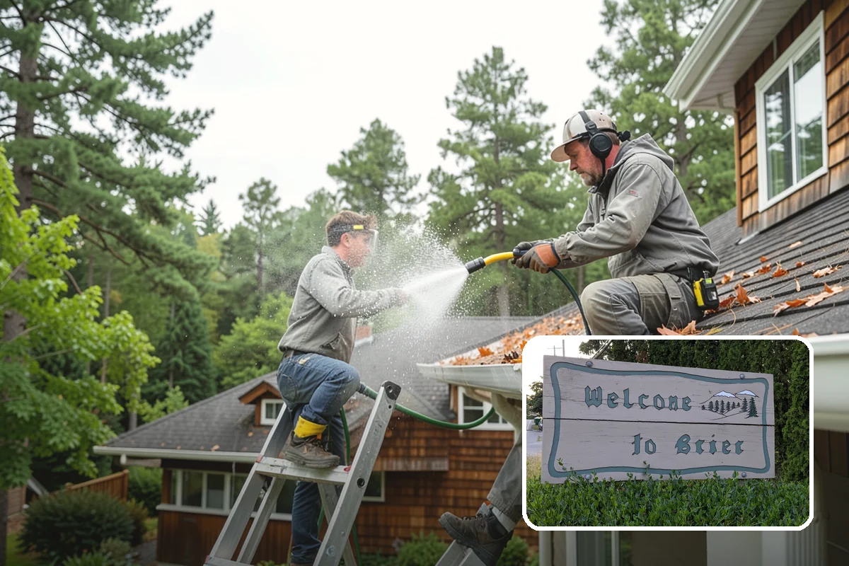 Exterior Stairs Cleaning in Brier, Snohomish County, WA - Restores traction by removing slick moss from treads