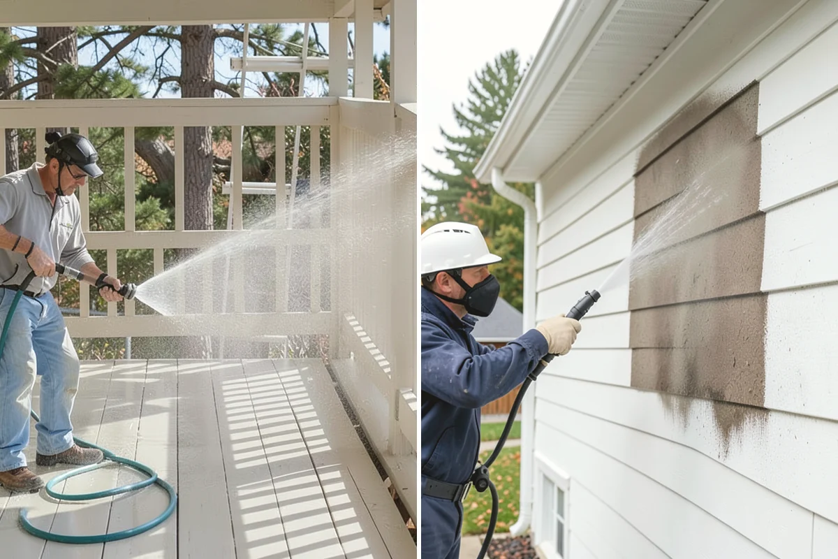 Exterior Stairs Cleaning in Burien, King County, WA - Clear debris and inspect steps for damage
