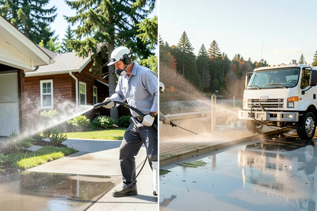 Exterior Stairs Cleaning in Concrete, Skagit County, WA - Clear debris and inspect steps for damage