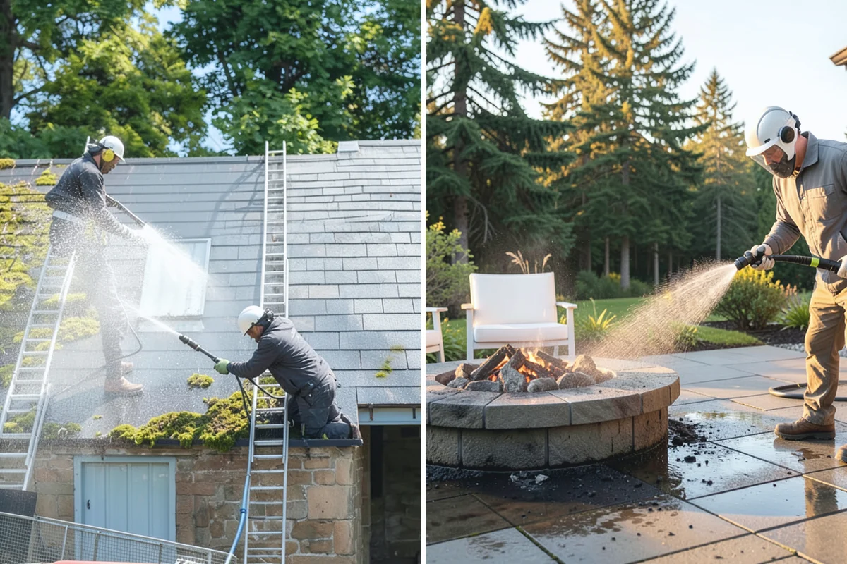 Exterior Stairs Cleaning in Darrington, Snohomish County, WA - Clear debris and inspect steps for damage
