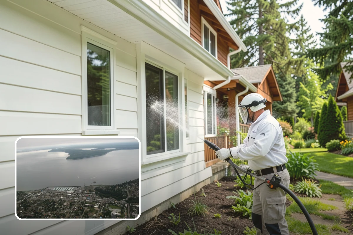 Exterior Stairs Cleaning in Des Moines, King County, WA - Restores traction by removing slick moss from treads