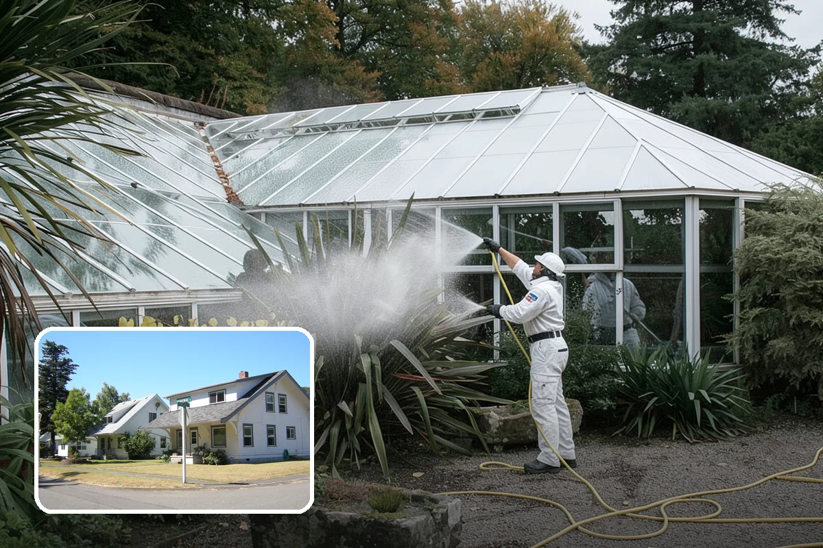 Exterior Stairs Cleaning in DuPont, Pierce County, WA - Restores traction by removing slick moss from treads
