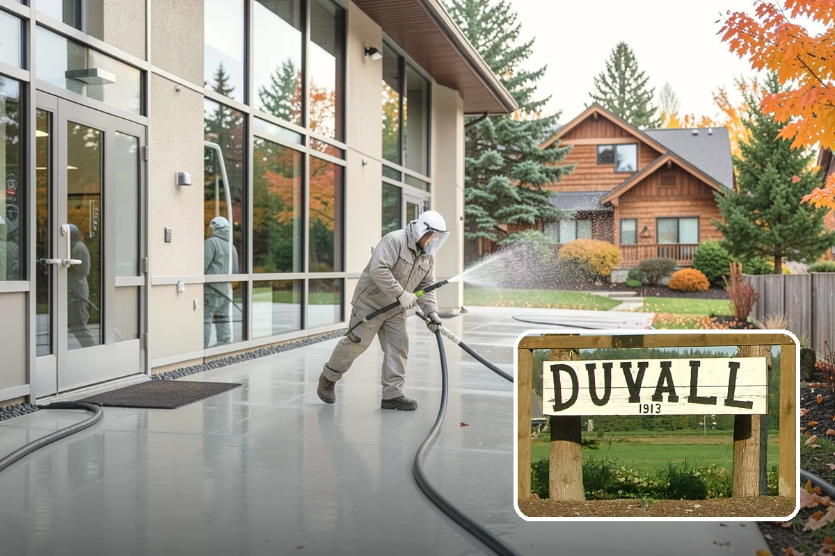 Exterior Stairs Cleaning in Duvall, King County, WA - Restores traction by removing slick moss from treads