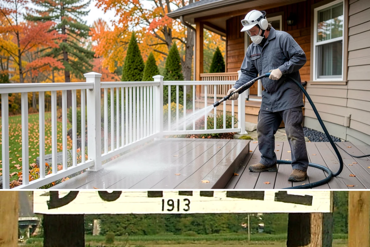 Exterior Stairs Cleaning in Duvall, King County, WA - Clean exterior stairs in fall and spring, the seasons when moss growth peaks and slip risk is highest.