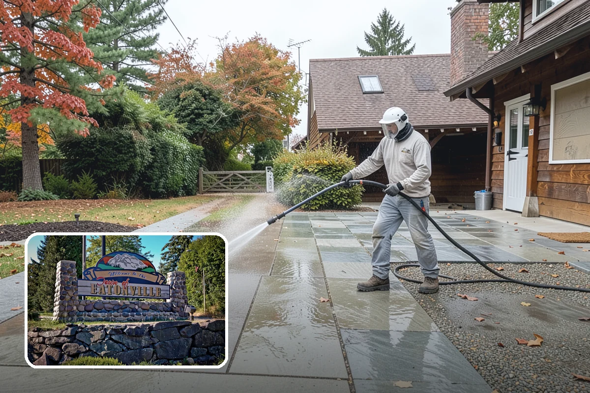 Exterior Stairs Cleaning in Eatonville, Pierce County, WA - Restores traction by removing slick moss from treads