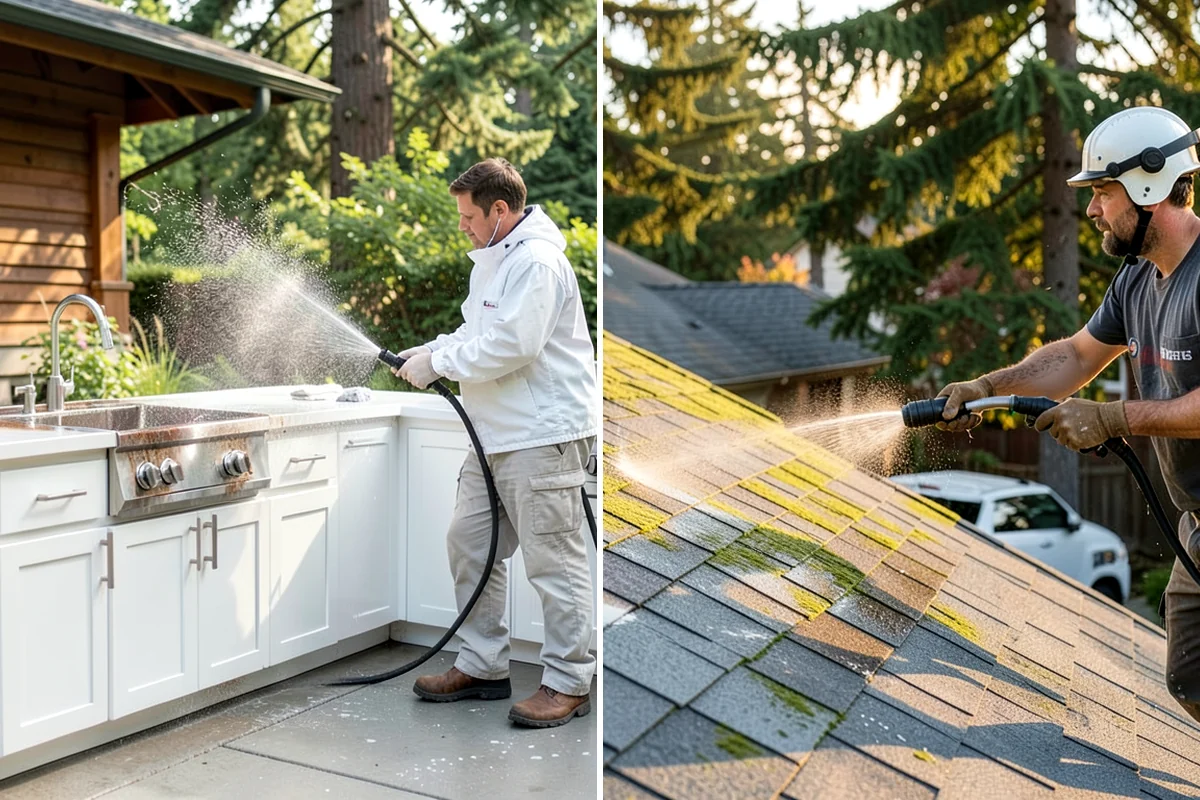 Exterior Stairs Cleaning in Federal Way, King County, WA - Clear debris and inspect steps for damage