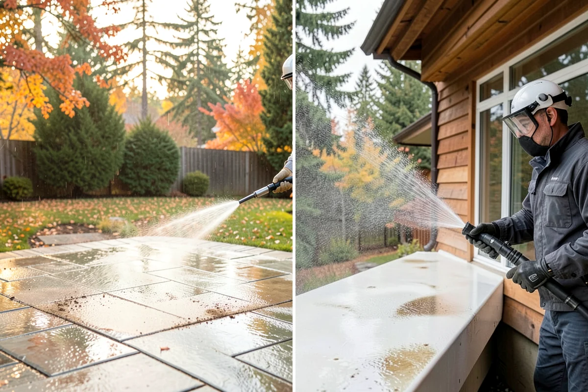 Exterior Stairs Cleaning in Fircrest, Pierce County, WA - Clear debris and inspect steps for damage