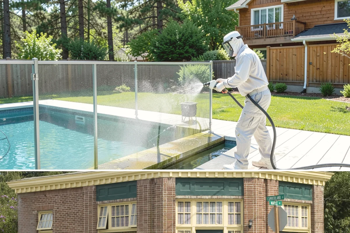 Exterior Stairs Cleaning in Hamilton, Skagit County, WA - Clean exterior stairs in fall and spring, the seasons when moss growth peaks and slip risk is highest.