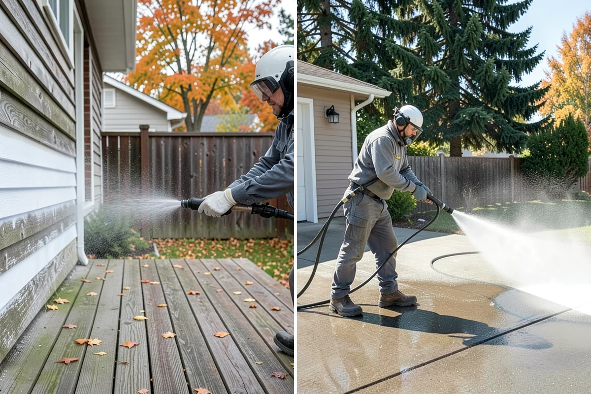 Exterior Stairs Cleaning in Kenmore, King County, WA - Clear debris and inspect steps for damage
