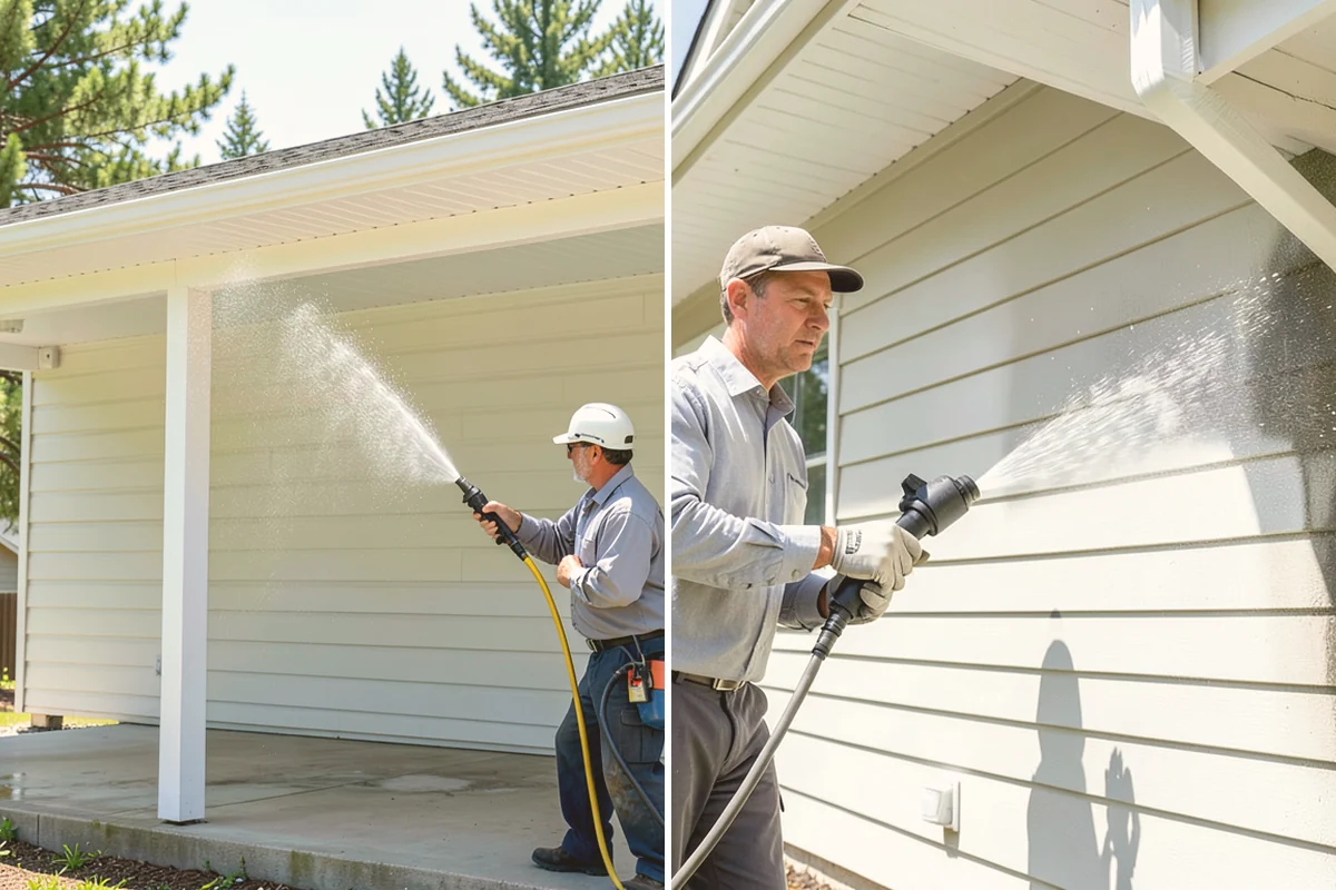 Exterior Stairs Cleaning in Kirkland, King County, WA - Clear debris and inspect steps for damage