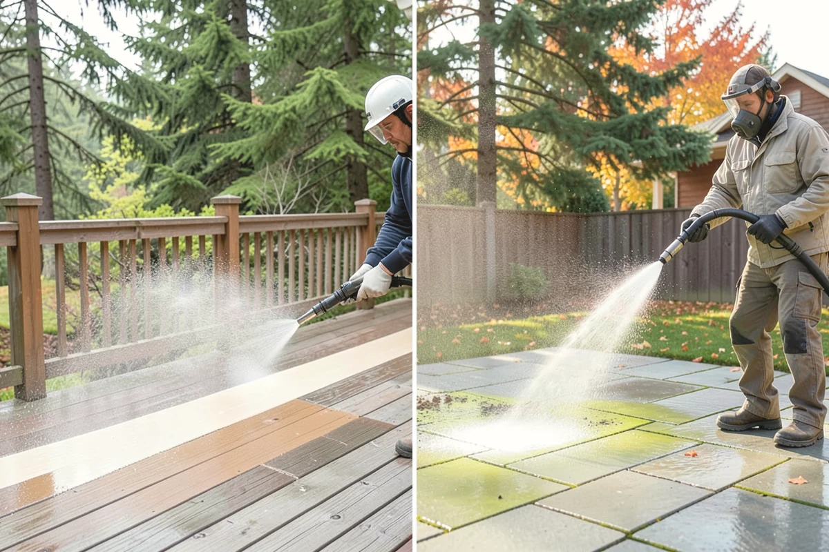 Exterior Stairs Cleaning in La Conner, Skagit County, WA - Clear debris and inspect steps for damage