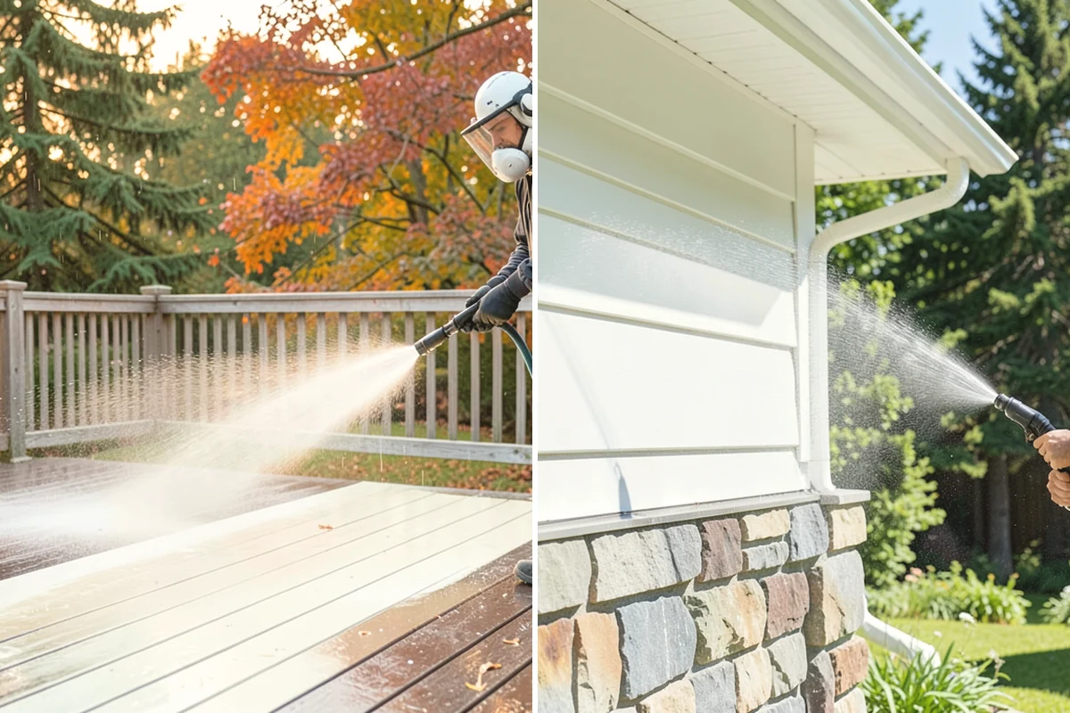 Exterior Stairs Cleaning in Lake Stevens, Snohomish County, WA - Clear debris and inspect steps for damage
