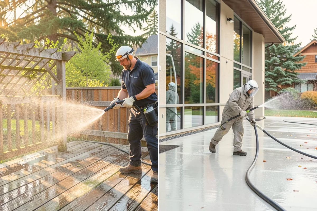 Exterior Stairs Cleaning in Langley, Island County, WA - Clear debris and inspect steps for damage