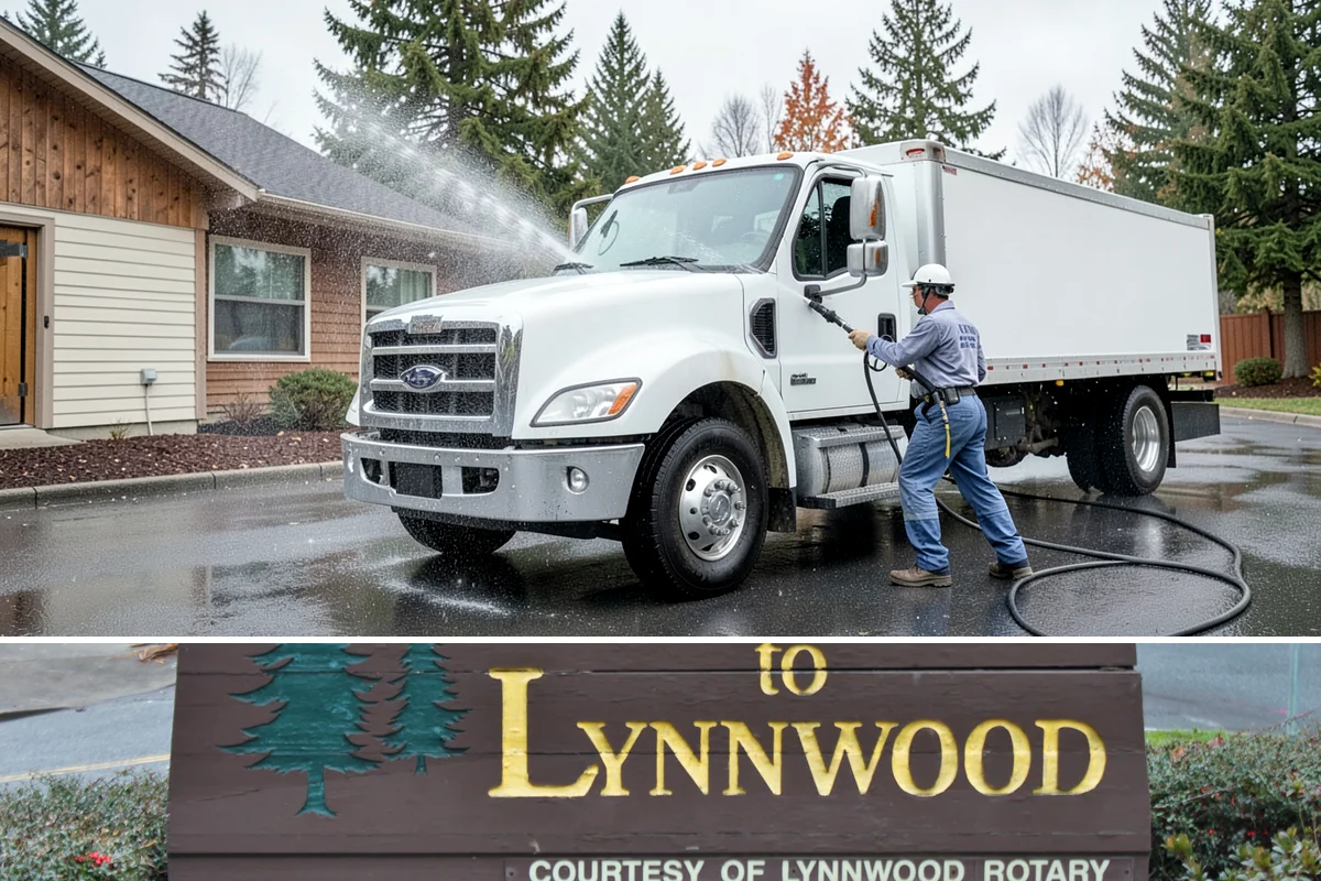 Exterior Stairs Cleaning in Lynnwood, Snohomish County, WA - Clean exterior stairs in fall and spring, the seasons when moss growth peaks and slip risk is highest.
