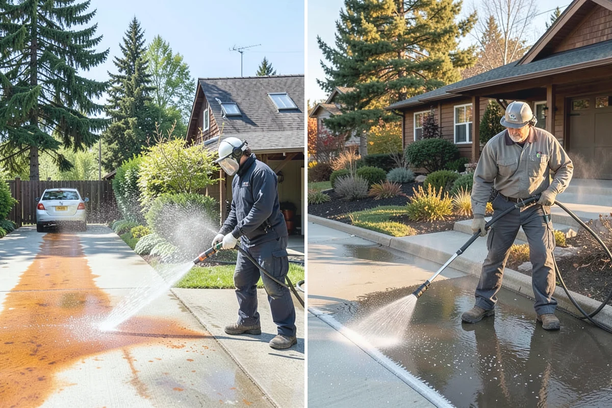 Exterior Stairs Cleaning in Medina, King County, WA - Clear debris and inspect steps for damage