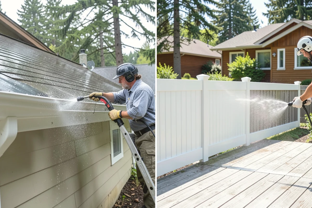 Exterior Stairs Cleaning in Monroe, Snohomish County, WA - Clear debris and inspect steps for damage