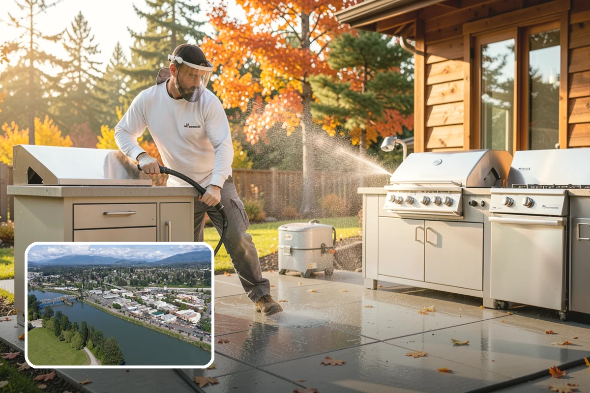 Exterior Stairs Cleaning in Mount Vernon, Skagit County, WA - Restores traction by removing slick moss from treads