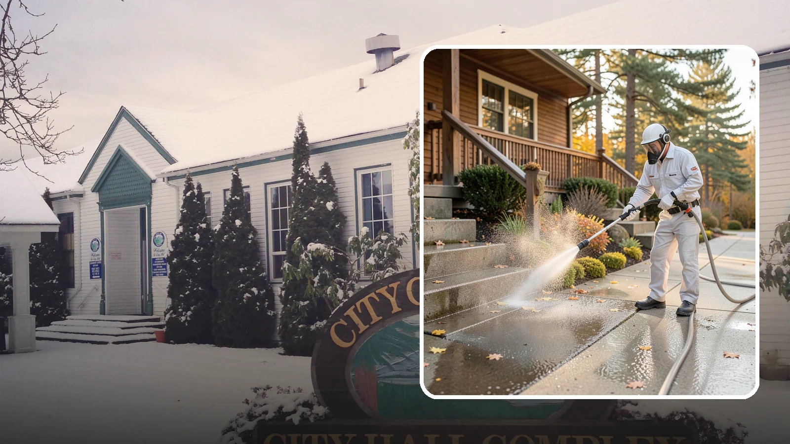 Exterior Stairs Cleaning in Pacific, King County, WA - We pressure wash exterior stairs to remove the moss and slick film that make outdoor steps hazardous in wet weather.
