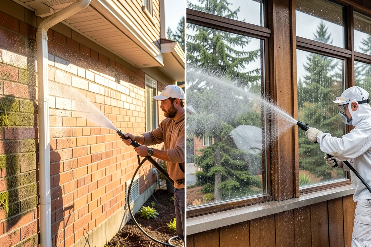 Exterior Stairs Cleaning in Puyallup, Pierce County, WA - Clear debris and inspect steps for damage