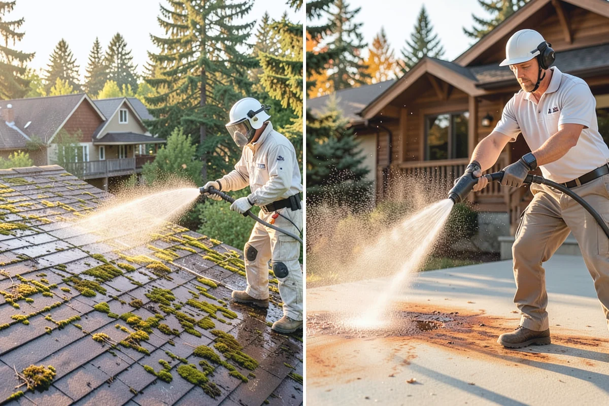 Exterior Stairs Cleaning in Redmond, King County, WA - Clear debris and inspect steps for damage