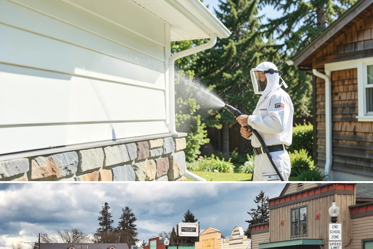 Exterior Stairs Cleaning in Roy, Pierce County, WA - Clean exterior stairs in fall and spring, the seasons when moss growth peaks and slip risk is highest.