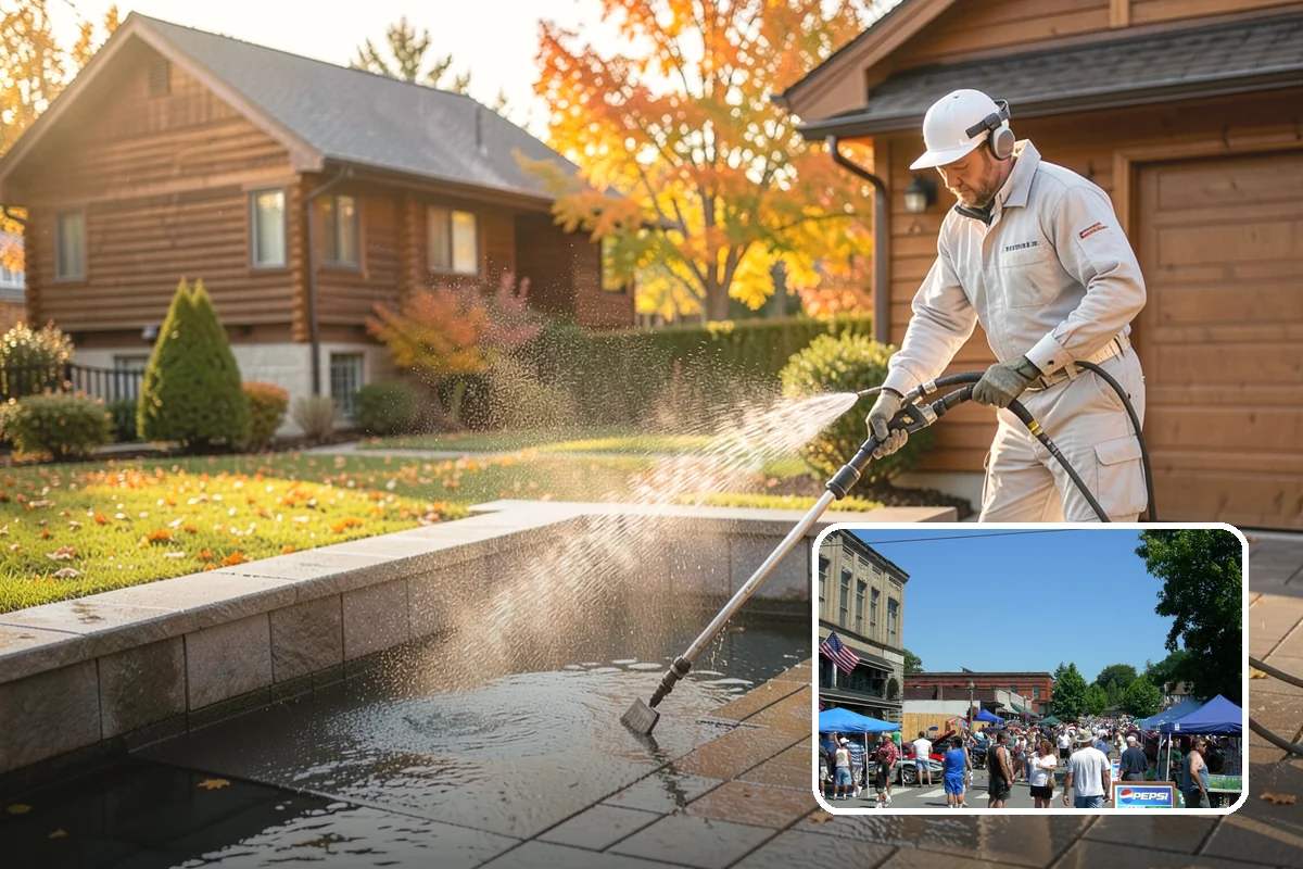 Exterior Stairs Cleaning in Snohomish, Snohomish County, WA - Restores traction by removing slick moss from treads