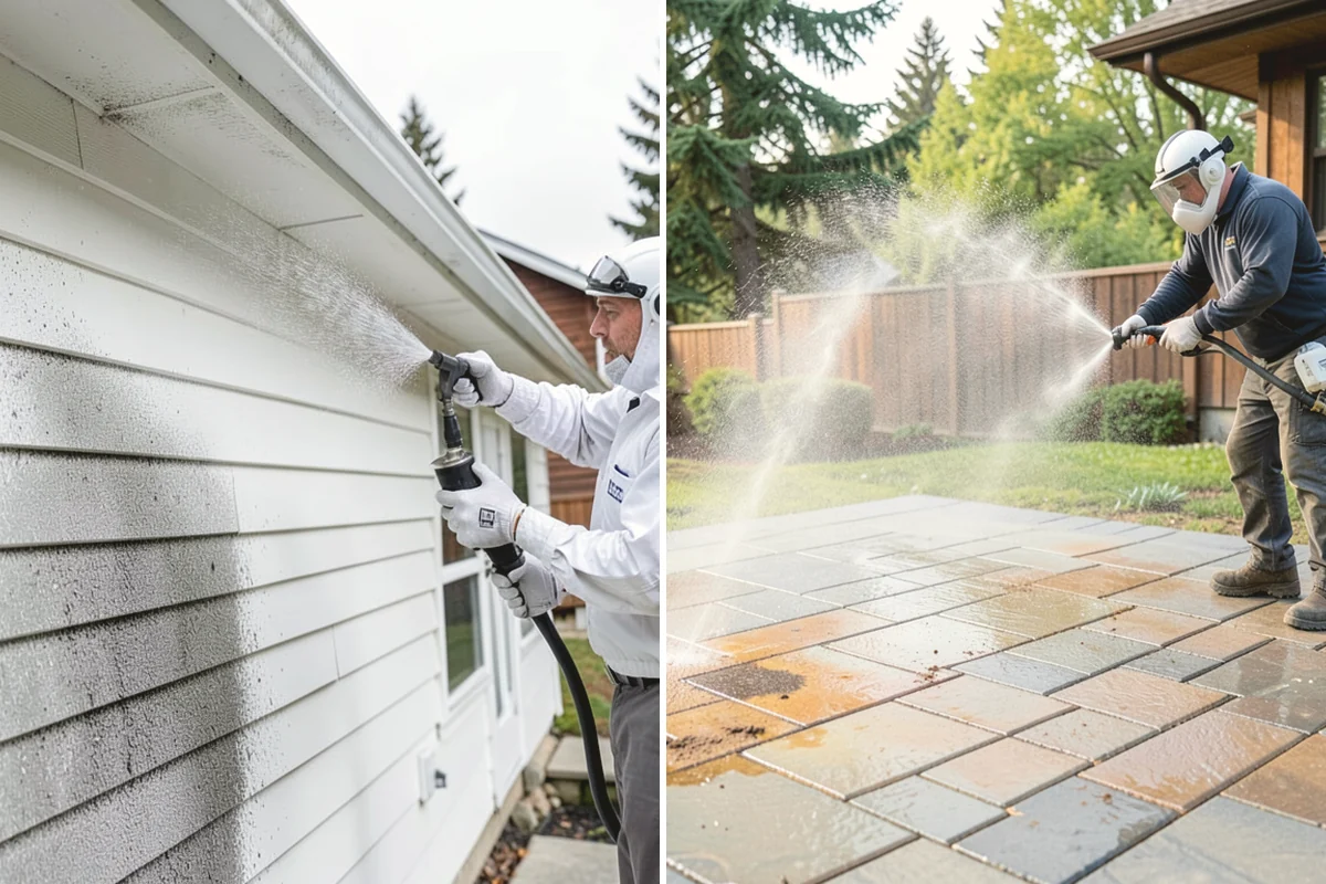 Exterior Stairs Cleaning in Tacoma, Pierce County, WA - Clear debris and inspect steps for damage