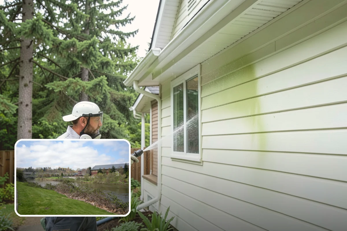 Exterior Stairs Cleaning in Tukwila, King County, WA - Restores traction by removing slick moss from treads