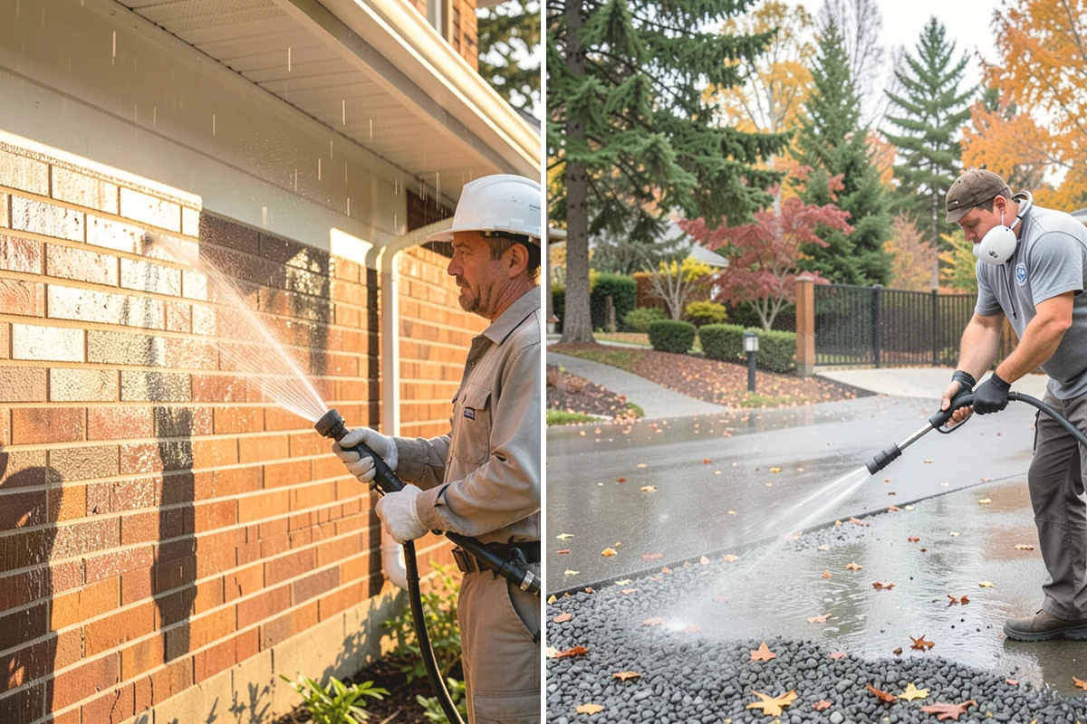 Exterior Wall Cleaning in Anacortes, Skagit County, WA - Identify the wall material and its cleaning limits