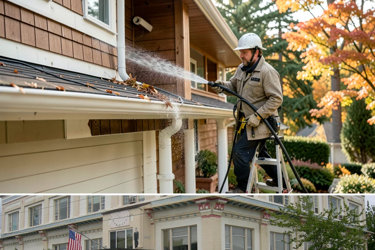 Exterior Wall Cleaning in Anacortes, Skagit County, WA - Clean in the warmer, drier months so the walls dry evenly and the results hold through the rainy season.