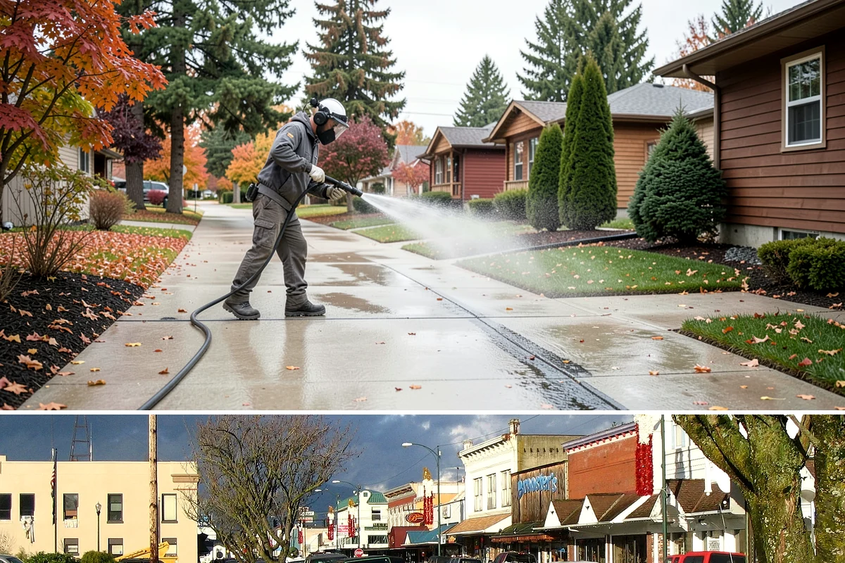 Exterior Wall Cleaning in Arlington, Snohomish County, WA - Clean in the warmer, drier months so the walls dry evenly and the results hold through the rainy season.