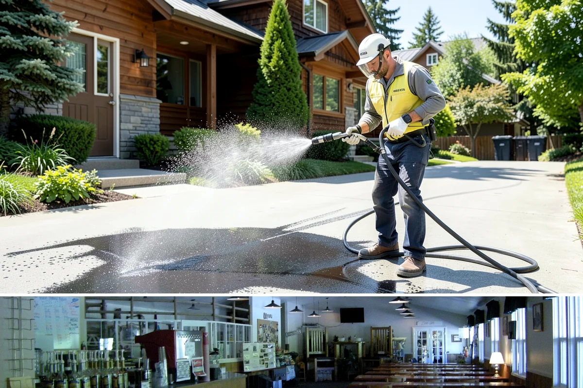 Exterior Wall Cleaning in Black Diamond, King County, WA - Clean in the warmer, drier months so the walls dry evenly and the results hold through the rainy season.