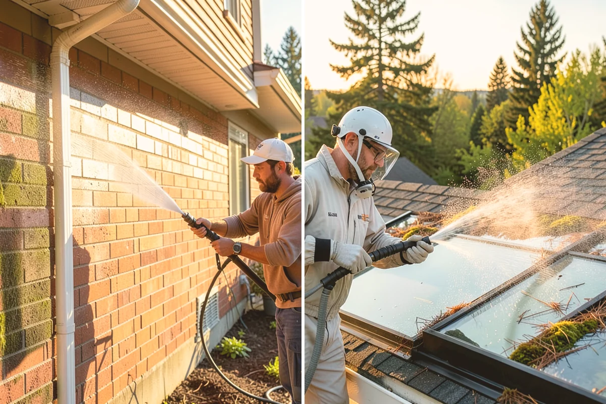 Exterior Wall Cleaning in Brier, Snohomish County, WA - Identify the wall material and its cleaning limits