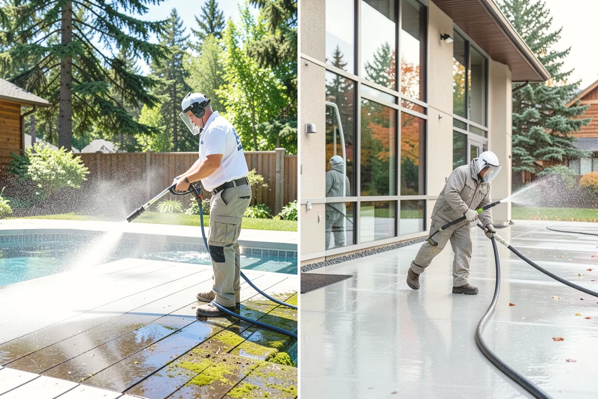 Exterior Wall Cleaning in Burien, King County, WA - Identify the wall material and its cleaning limits