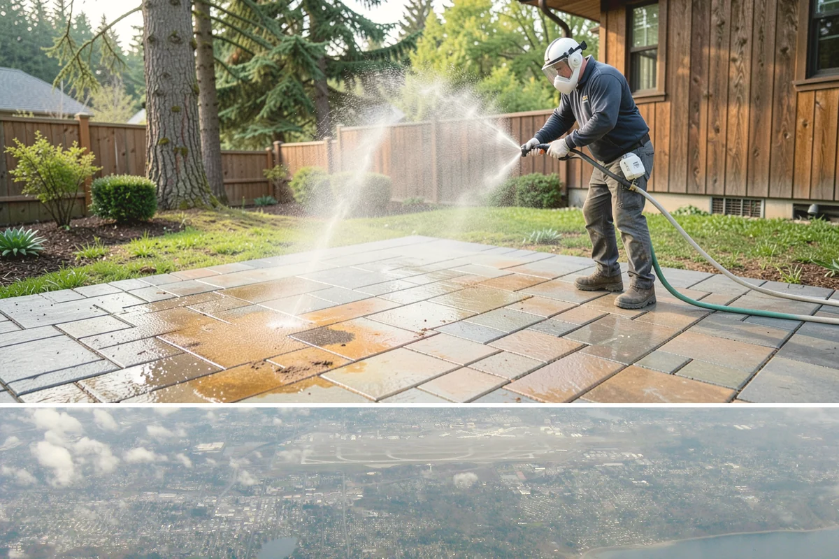 Exterior Wall Cleaning in Burien, King County, WA - Clean in the warmer, drier months so the walls dry evenly and the results hold through the rainy season.
