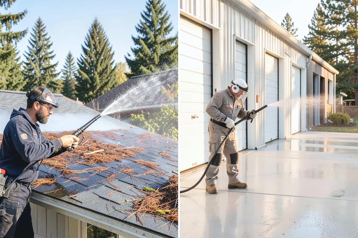 Exterior Wall Cleaning in Coupeville, Island County, WA - Identify the wall material and its cleaning limits
