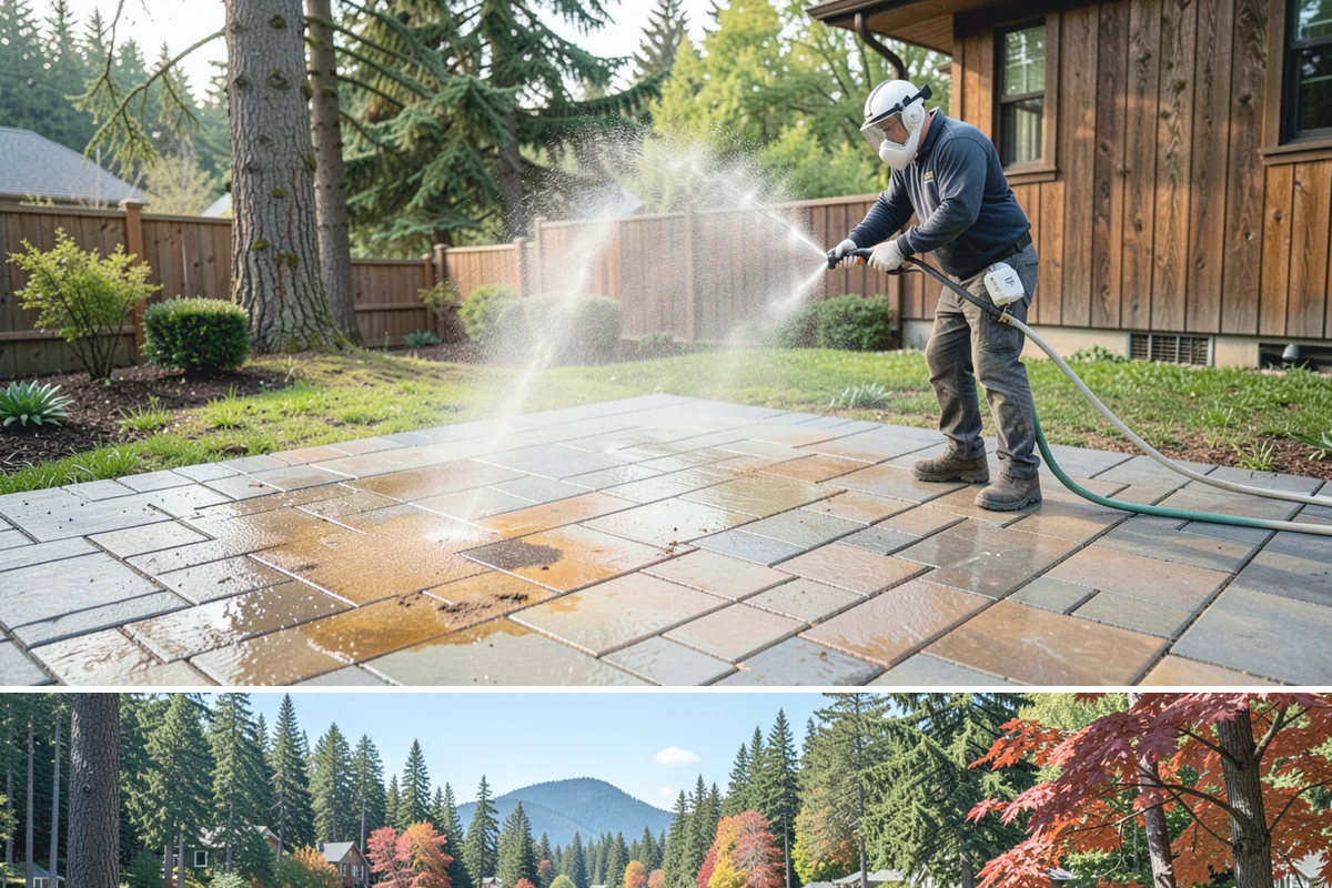 Exterior Wall Cleaning in Covington, King County, WA - Clean in the warmer, drier months so the walls dry evenly and the results hold through the rainy season.