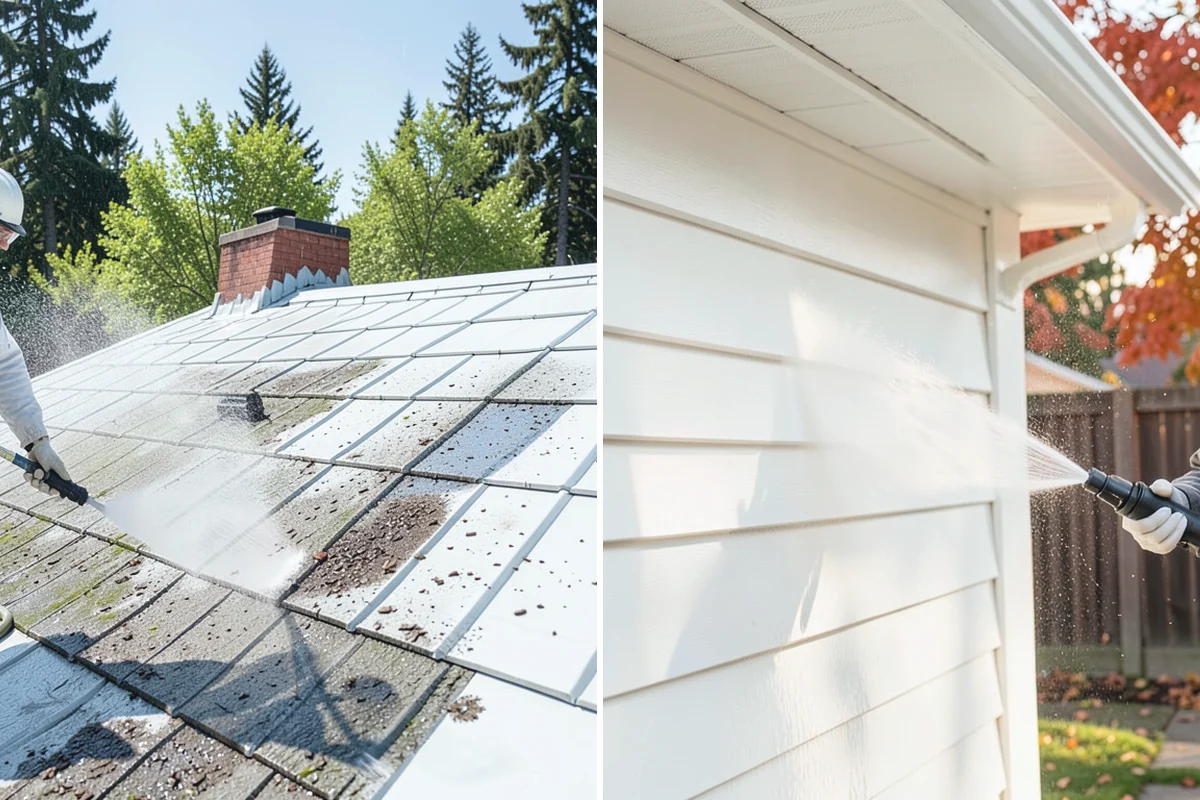 Exterior Wall Cleaning in Des Moines, King County, WA - Identify the wall material and its cleaning limits