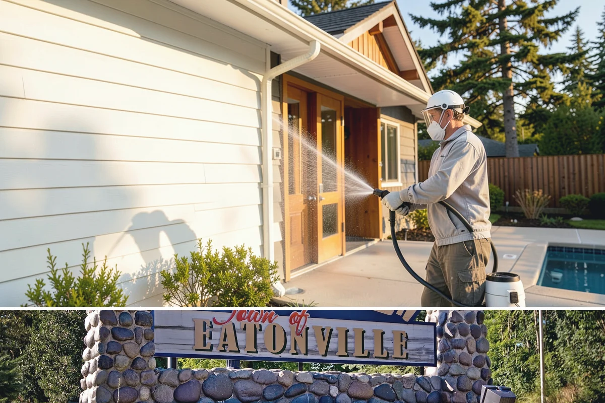 Exterior Wall Cleaning in Eatonville, Pierce County, WA - Clean in the warmer, drier months so the walls dry evenly and the results hold through the rainy season.