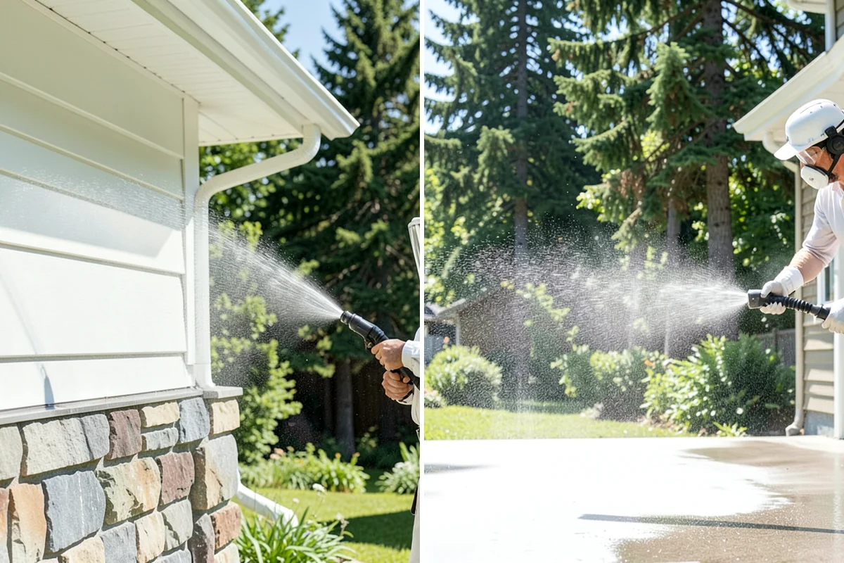 Exterior Wall Cleaning in Everett, Snohomish County, WA - Identify the wall material and its cleaning limits