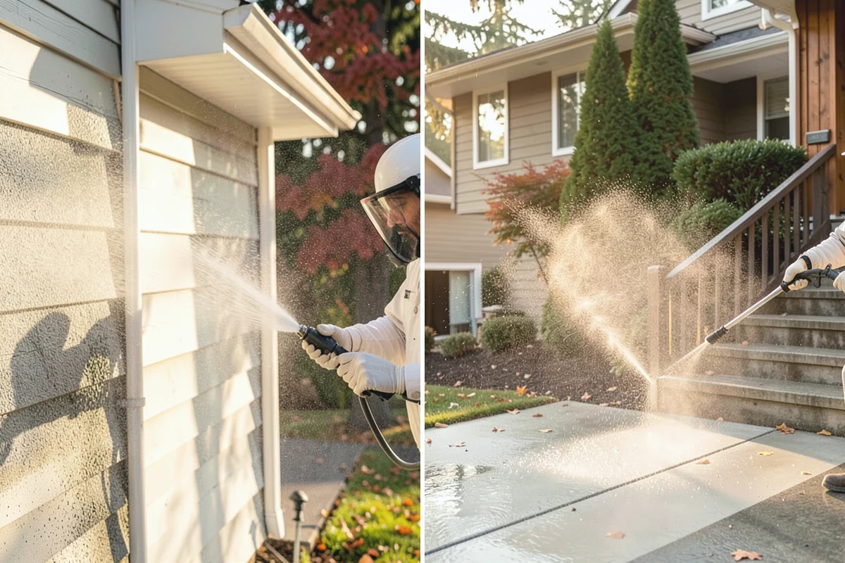 Exterior Wall Cleaning in Gold Bar, Snohomish County, WA - Identify the wall material and its cleaning limits