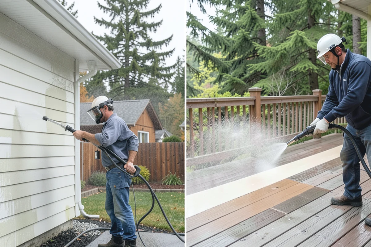 Exterior Wall Cleaning in Granite Falls, Snohomish County, WA - Identify the wall material and its cleaning limits