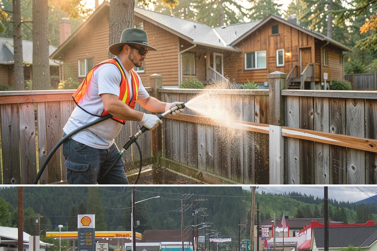 Exterior Wall Cleaning in Granite Falls, Snohomish County, WA - Clean in the warmer, drier months so the walls dry evenly and the results hold through the rainy season.