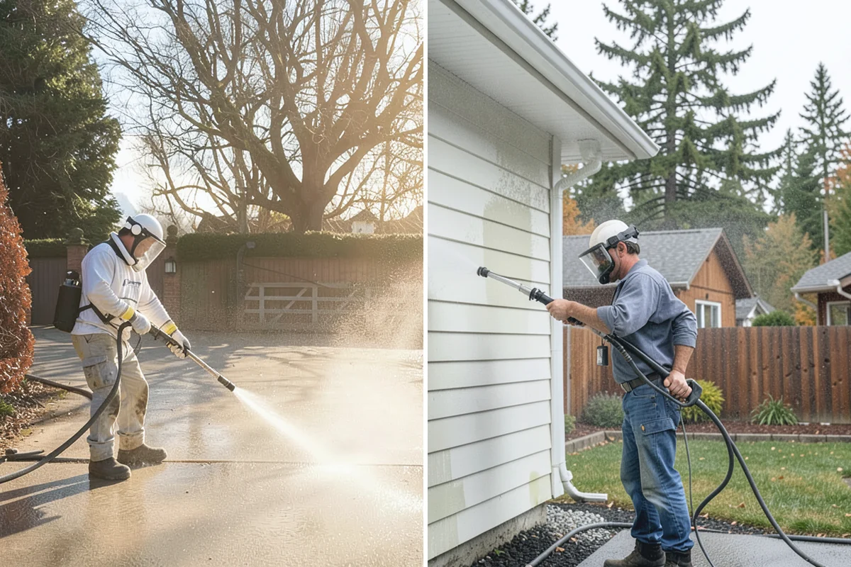 Exterior Wall Cleaning in Hamilton, Skagit County, WA - Identify the wall material and its cleaning limits