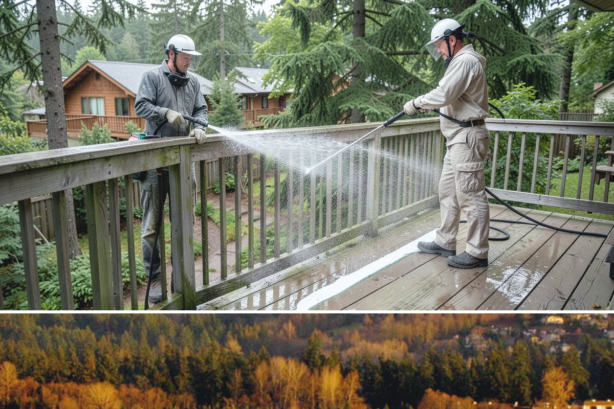 Exterior Wall Cleaning in Kenmore, King County, WA - Clean in the warmer, drier months so the walls dry evenly and the results hold through the rainy season.