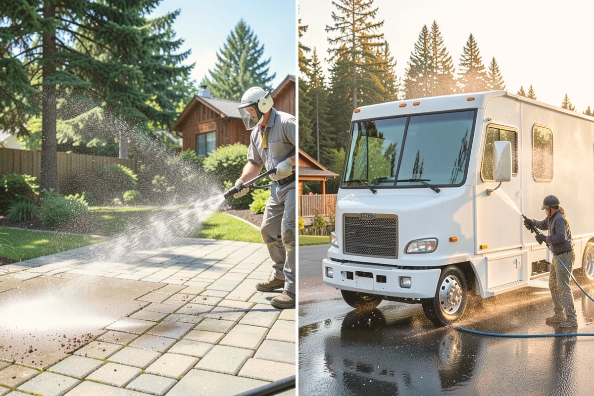 Exterior Wall Cleaning in Kent, King County, WA - Identify the wall material and its cleaning limits