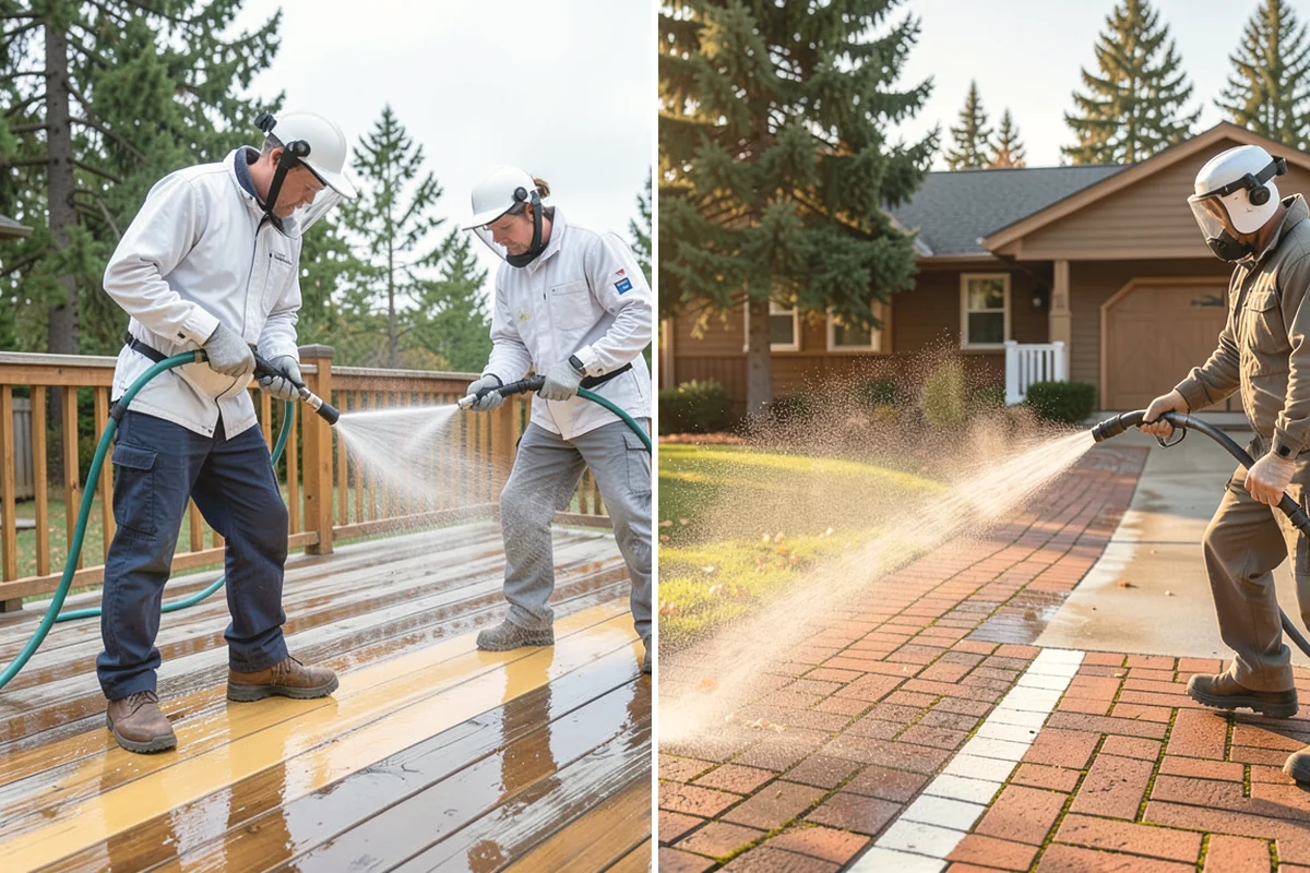 Exterior Wall Cleaning in La Conner, Skagit County, WA - Identify the wall material and its cleaning limits